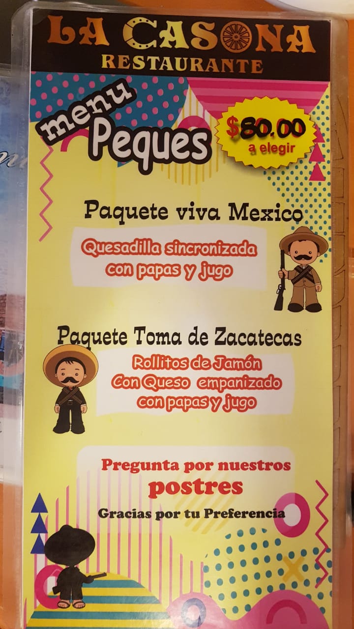 Carta de La Casona Restaurante — página 7