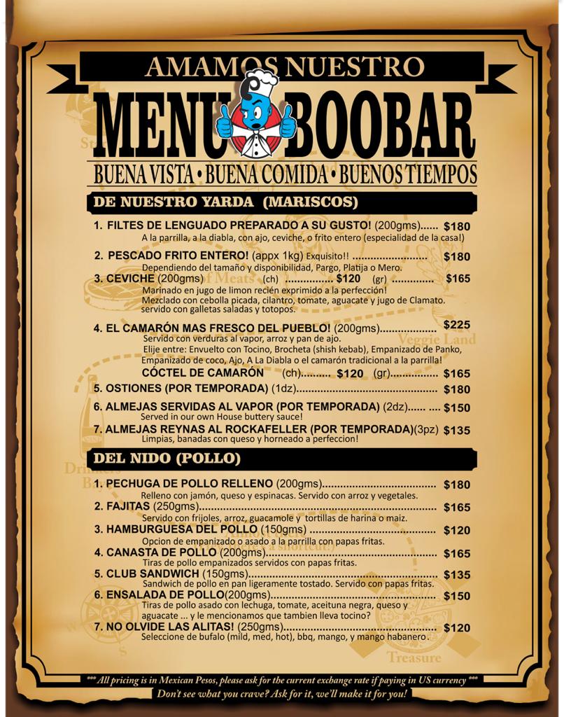 Carta de BOO BAR — página 5