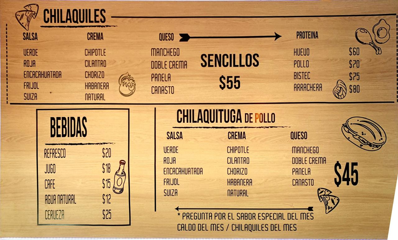 Carta de Chilaquilounge  — página 1