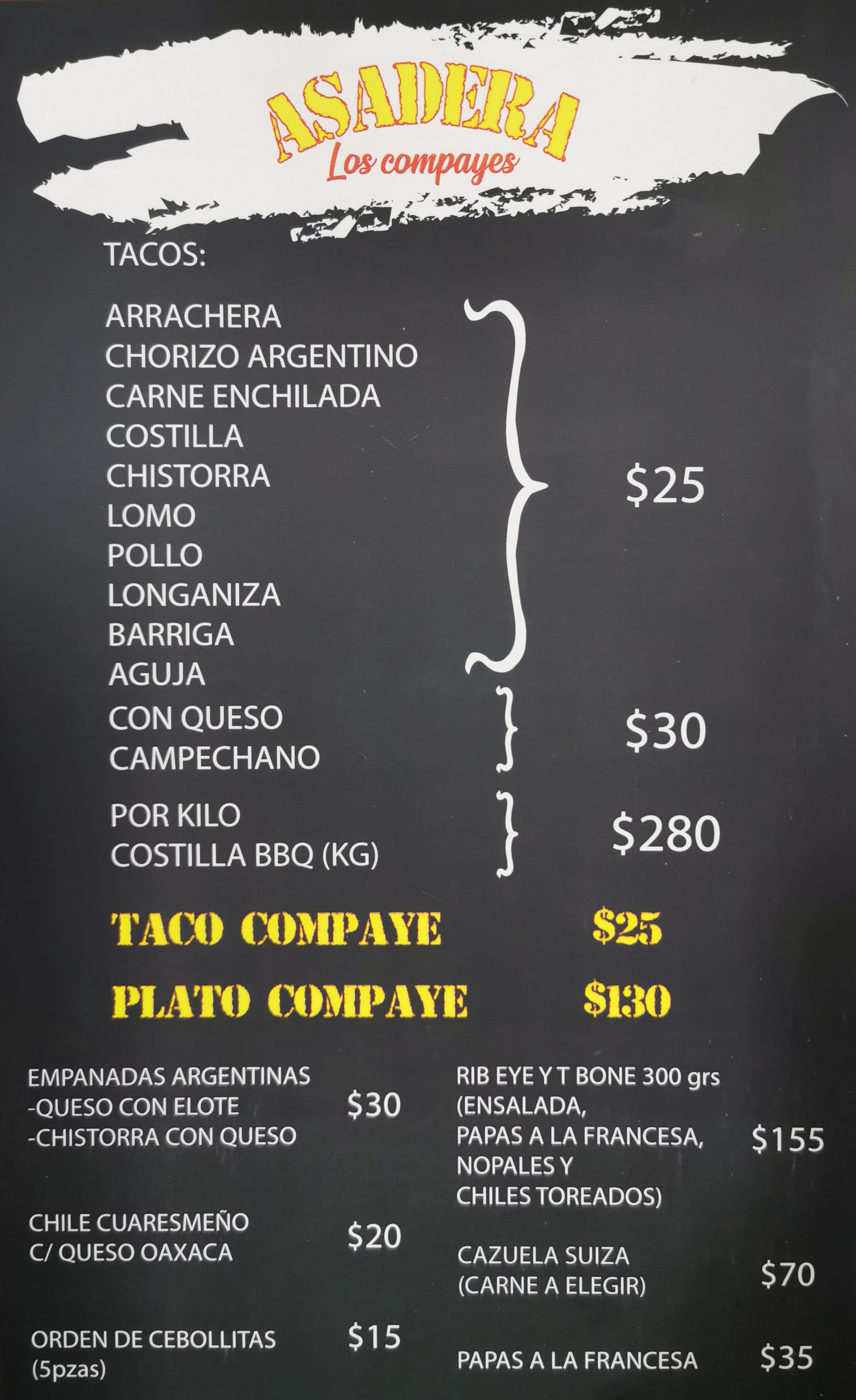 Carta de Asadera los Compayes México nuevo  — página 2