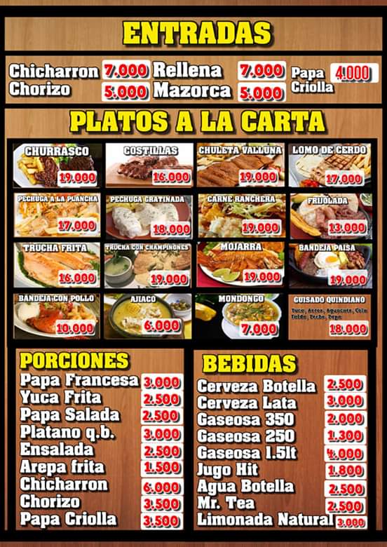 Carta de Arroz Paisa de la Abuela — página 5
