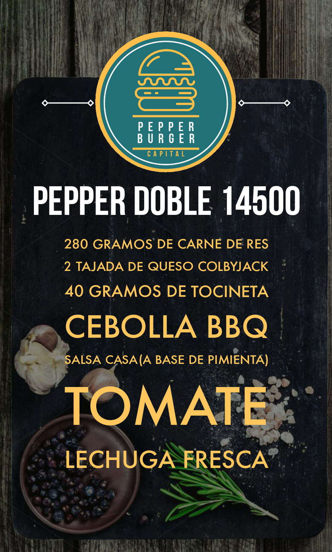 Carta de Pepper Burger Capital — página 2