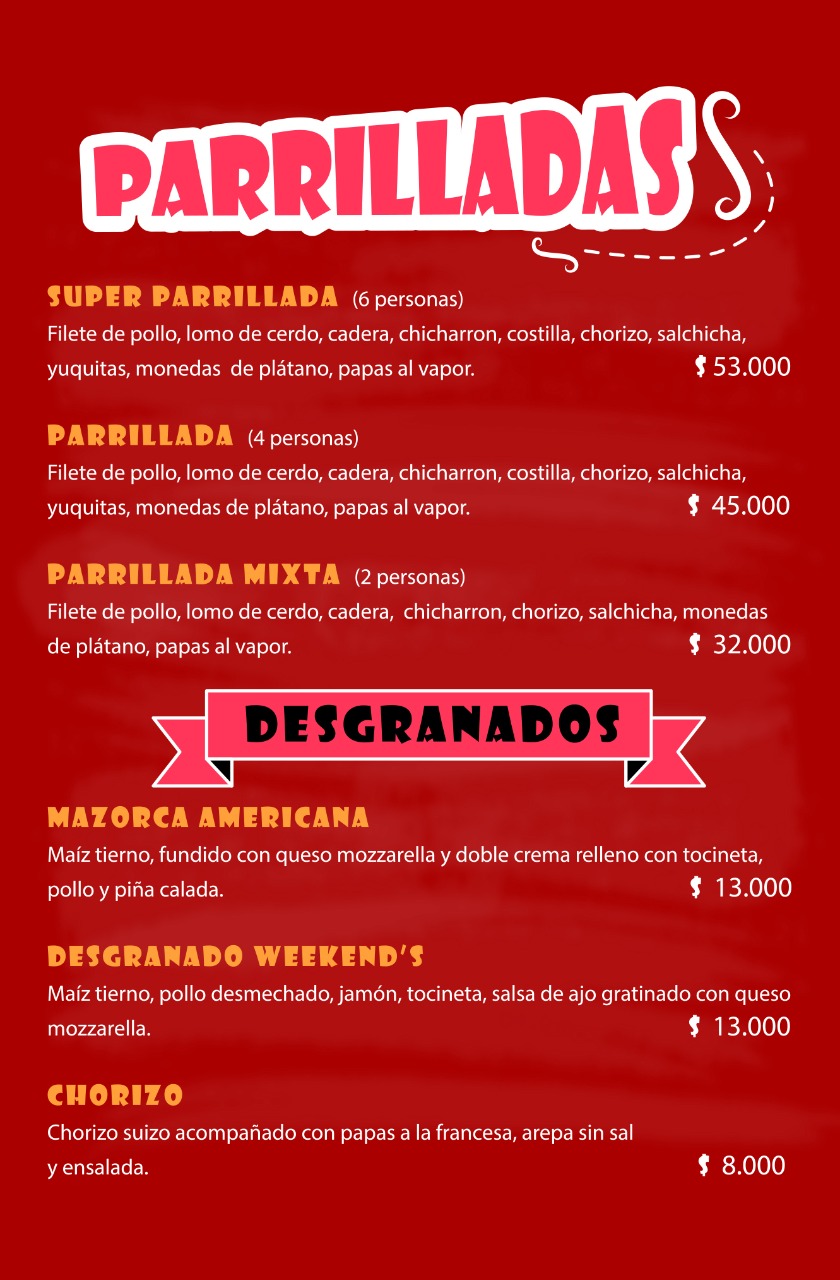 Carta de ASADOS BRAYAN'S — página 8