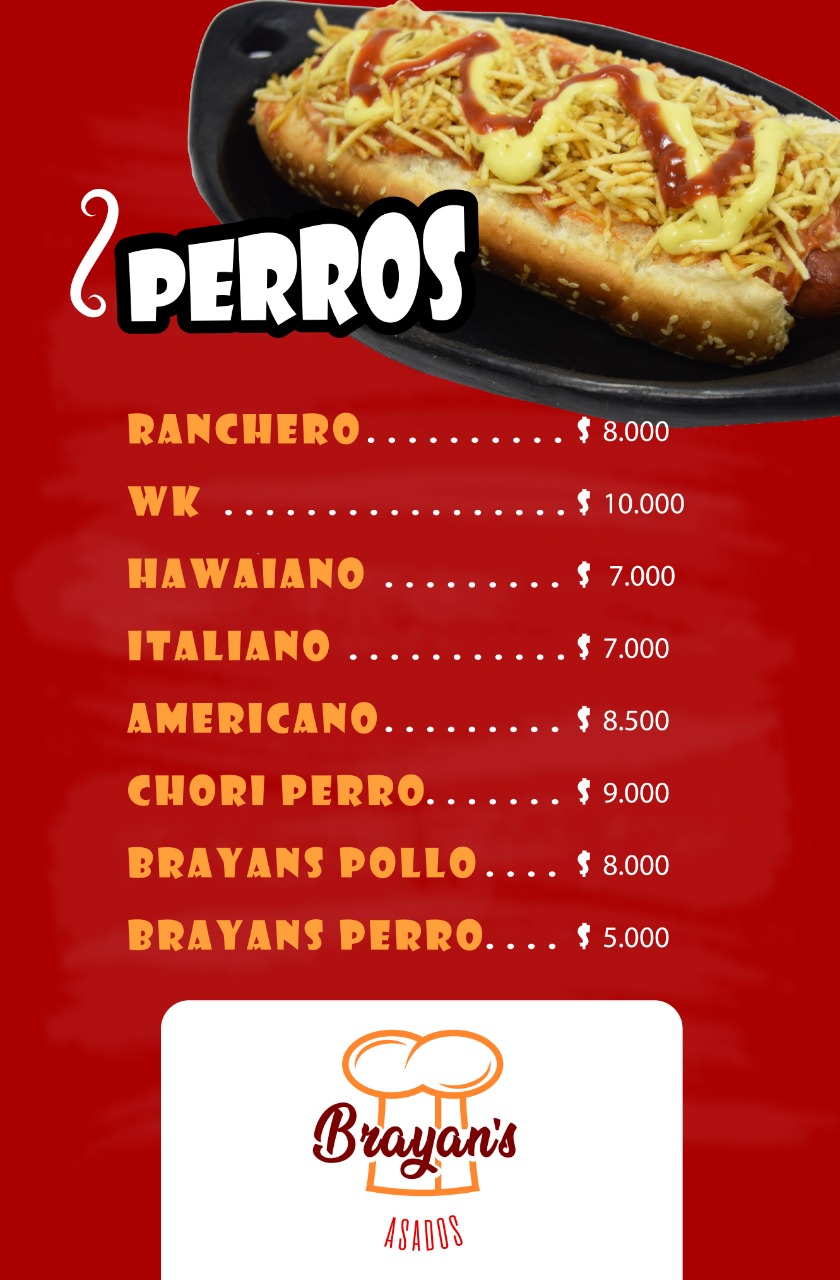 Carta de ASADOS BRAYAN'S — página 9