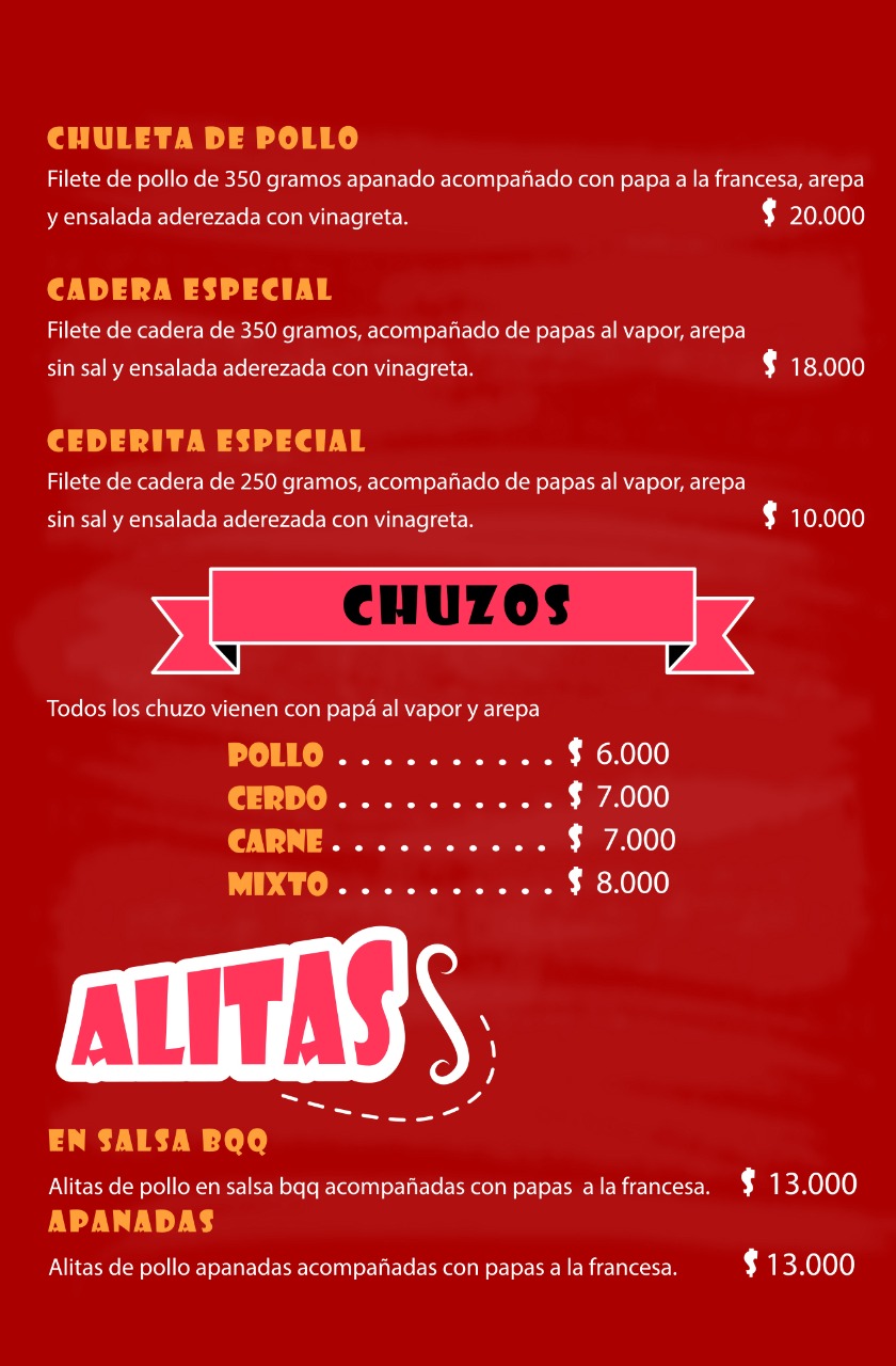 Carta de ASADOS BRAYAN'S — página 6