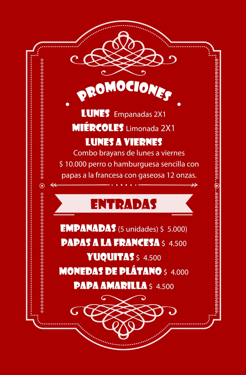 Carta de ASADOS BRAYAN'S — página 2