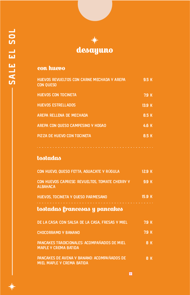 Carta de MARKET CAFE — página 2
