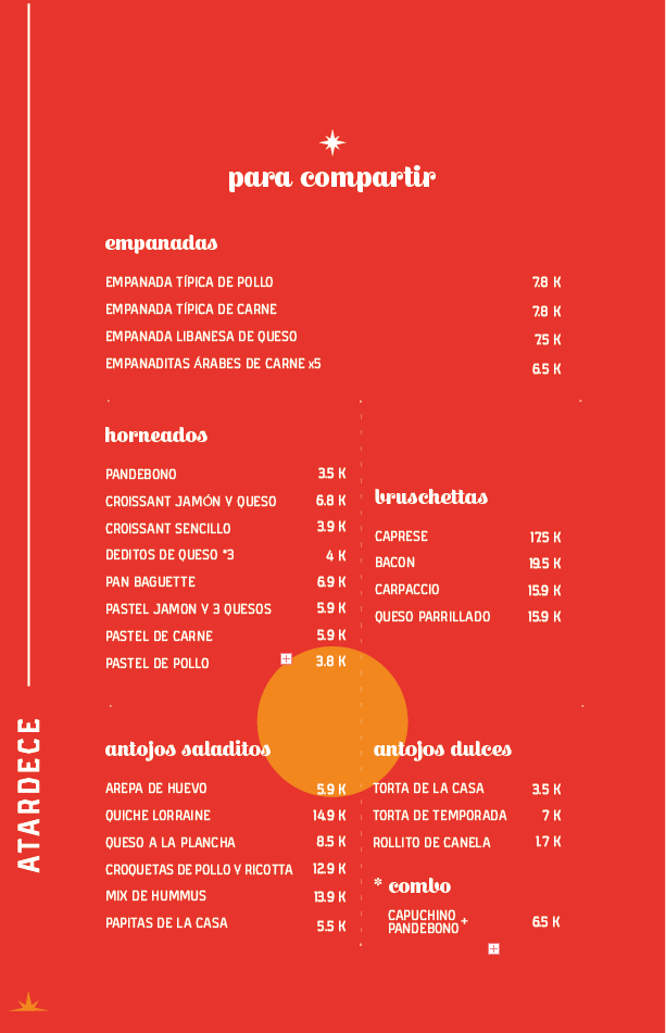 Carta de MARKET CAFE — página 3