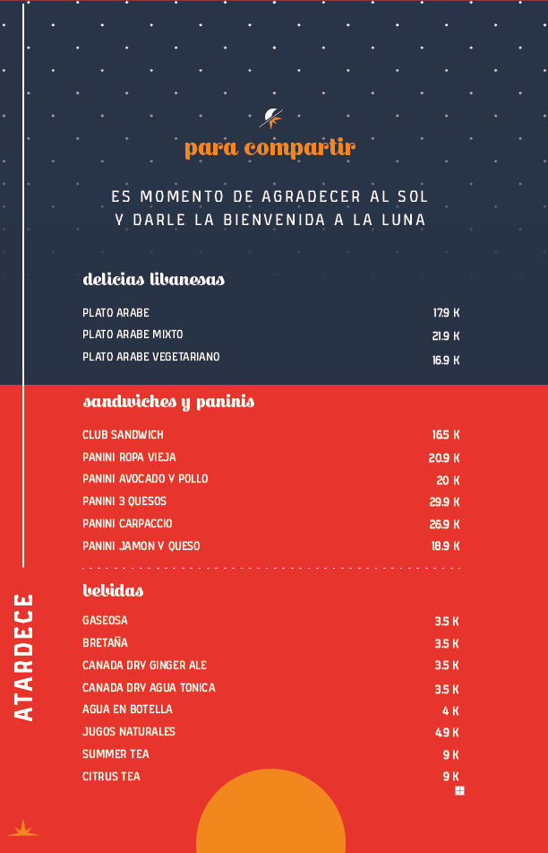 Carta de MARKET CAFE — página 4