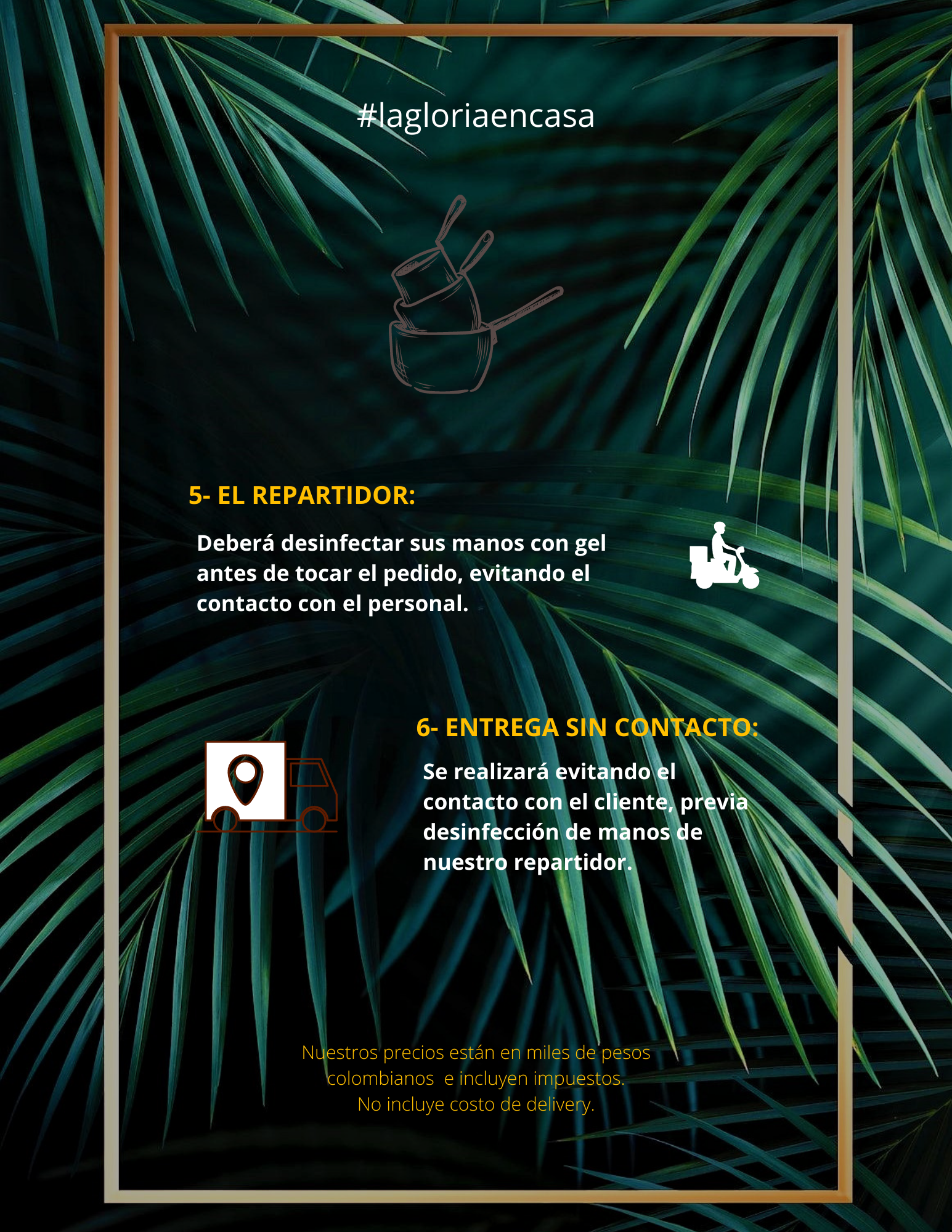 Carta de La Gloria Cartagena  — página 1