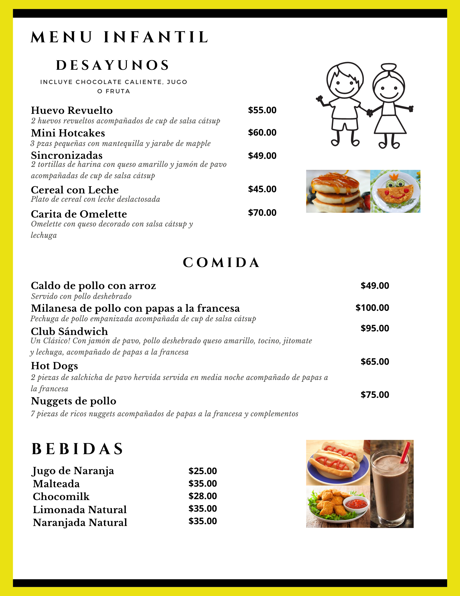 Carta de Justo Restaurante Cafeteria — página 5