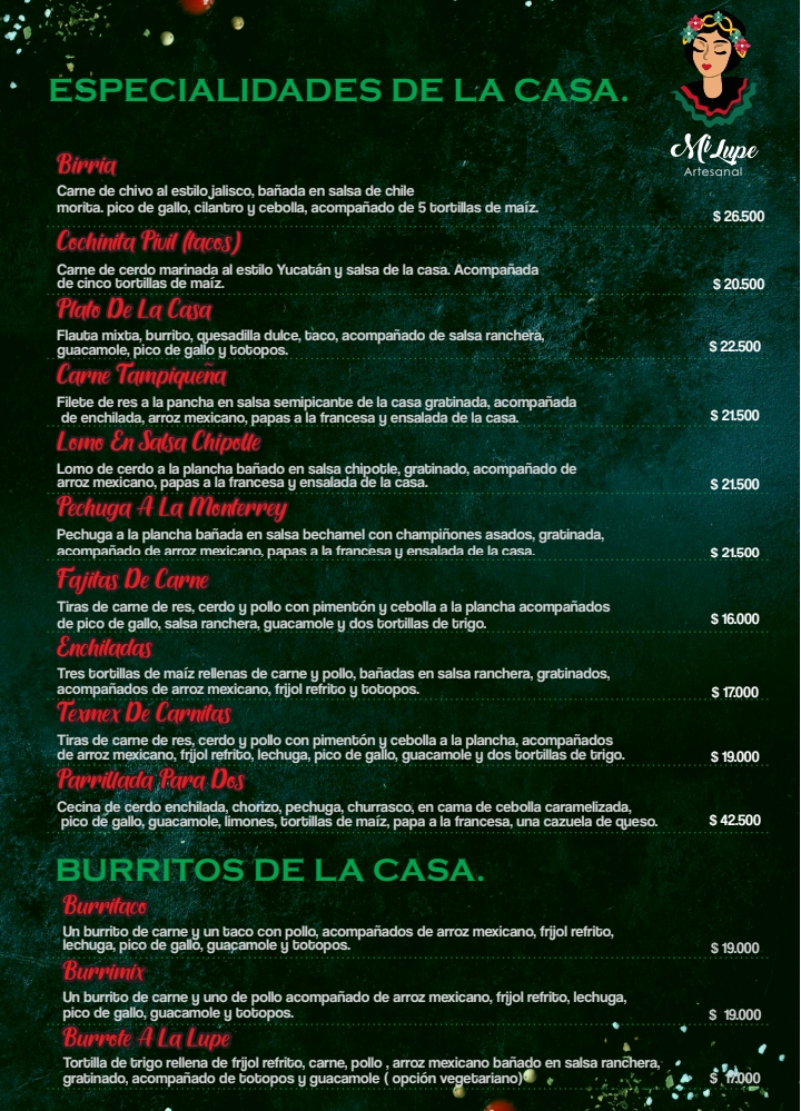 Carta de Mi lupe — página 1