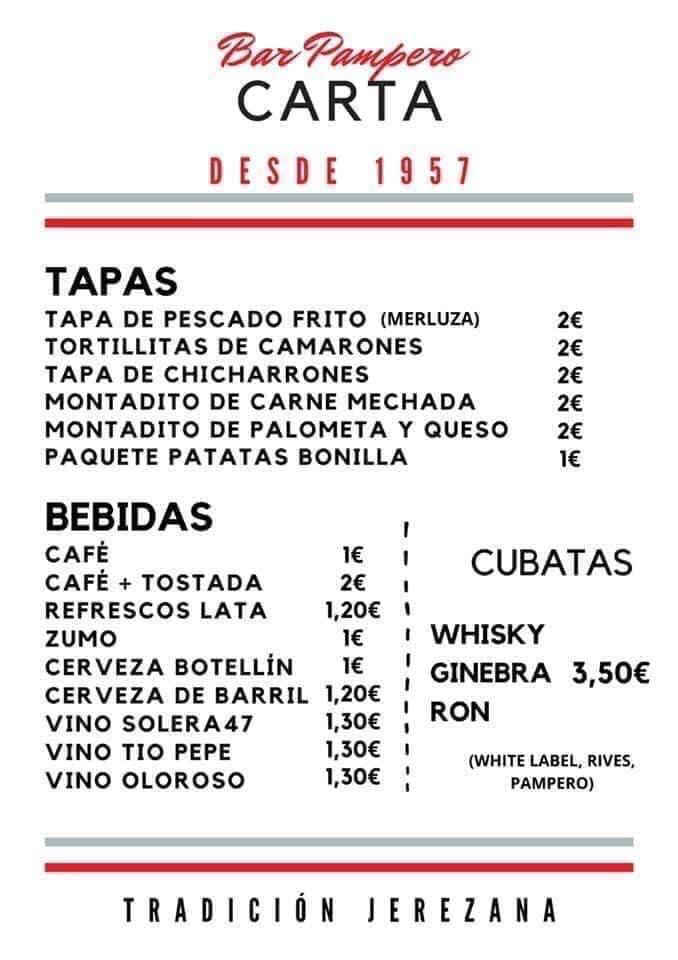 Carta de BAR PAMPERO JEREZ  — página 5