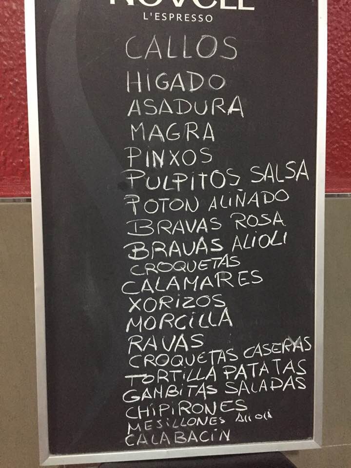 Carta de Bar molina — página 3