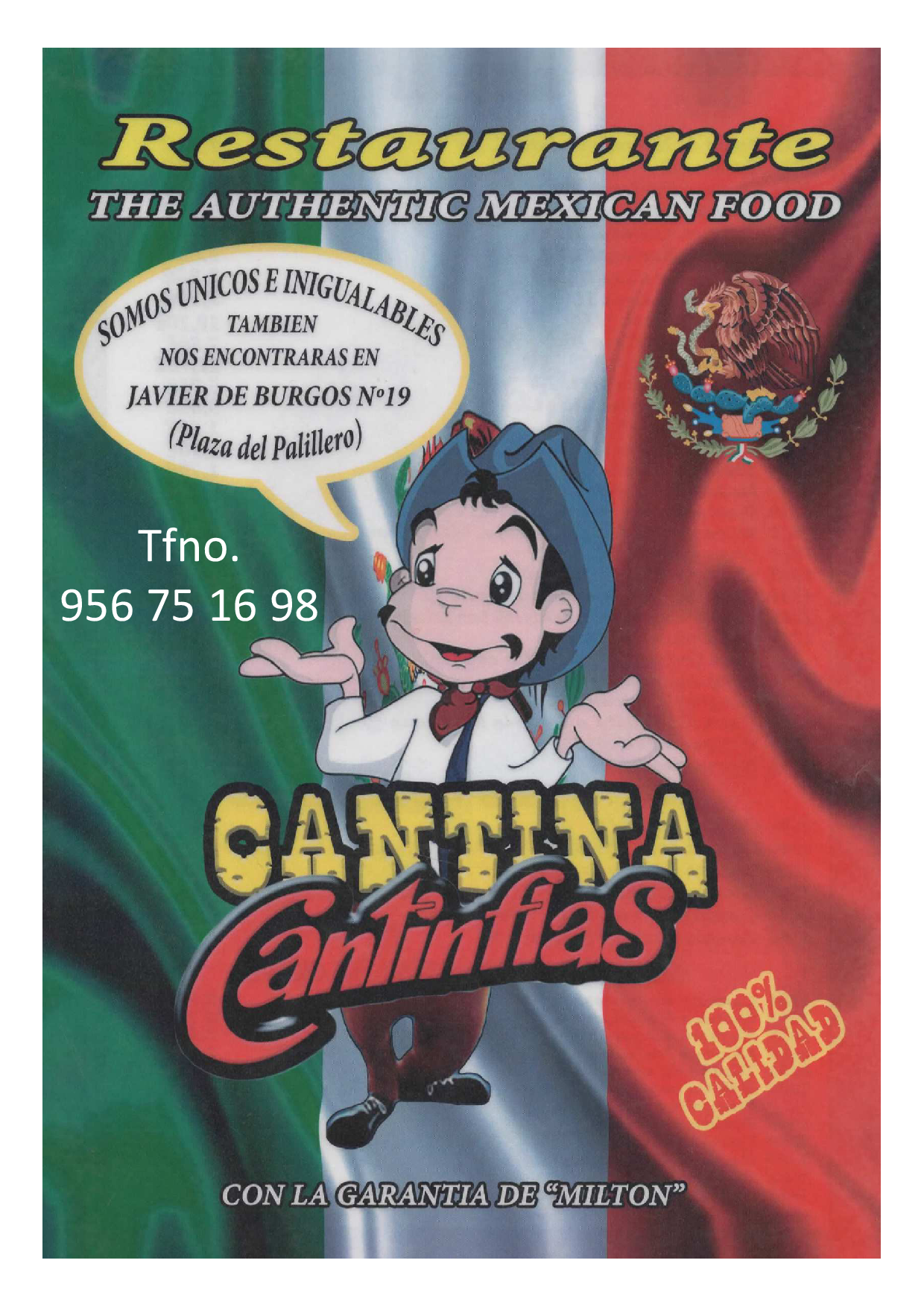 Carta de Cantinflas 123 — página 1