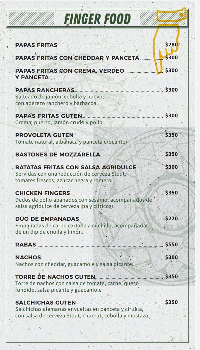Carta de Guten Bier Cañuelas en 40000, Buenos Aires — página 2