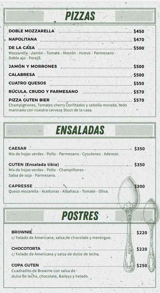 Carta de Guten Bier Cañuelas en 40000, Buenos Aires — página 5