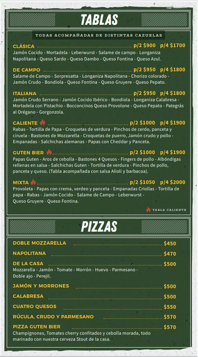 Carta de Guten Bier Cañuelas en 40000, Buenos Aires — página 6