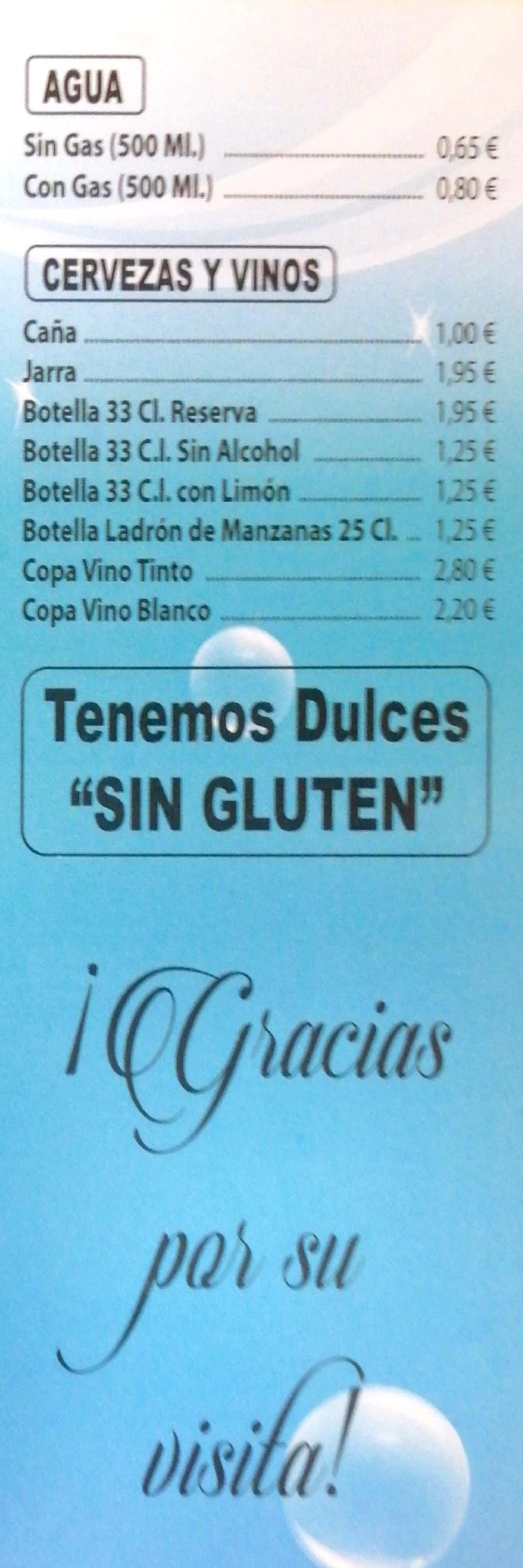 Carta de Terraza La Piscina en Ingenio, Las Palmas — página 4