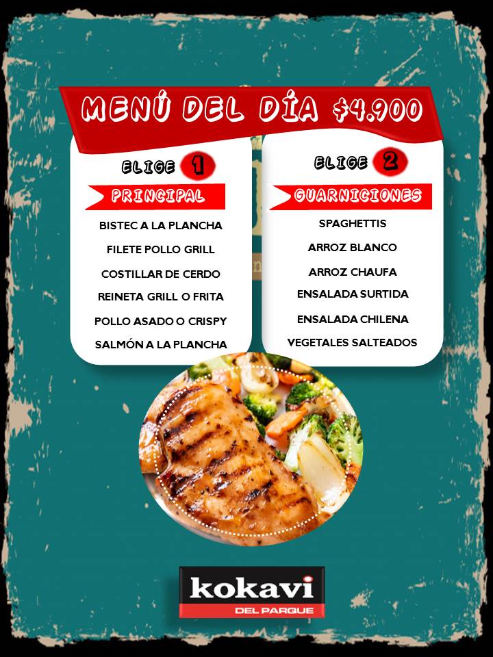 Carta de KOKAVI DEL PARQUE en ANTOFAGASTA, Antofagasta — página 2