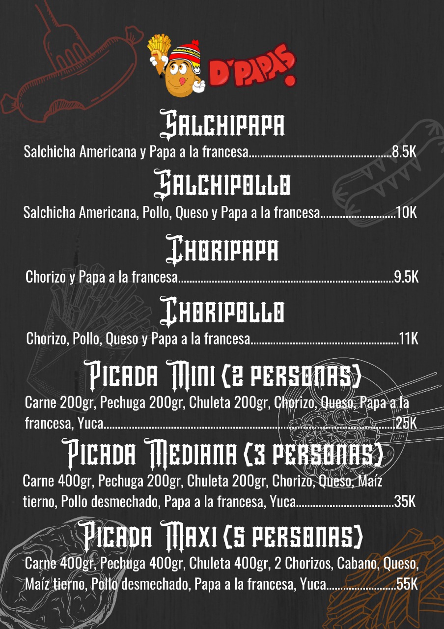 Carta de Cielito Lindo FOOD&BAR en Málaga , Santander — página 6