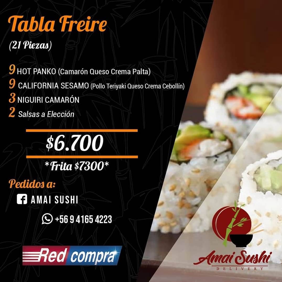 Carta de Amai Sushi Delivery en Villa Alemana, Marga Marga — página 3