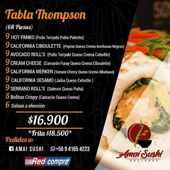 Carta de Amai Sushi Delivery en Villa Alemana, Marga Marga — página 10