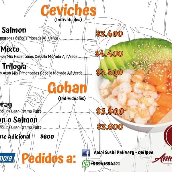 Carta de Amai Sushi Delivery en Villa Alemana, Marga Marga — página 6