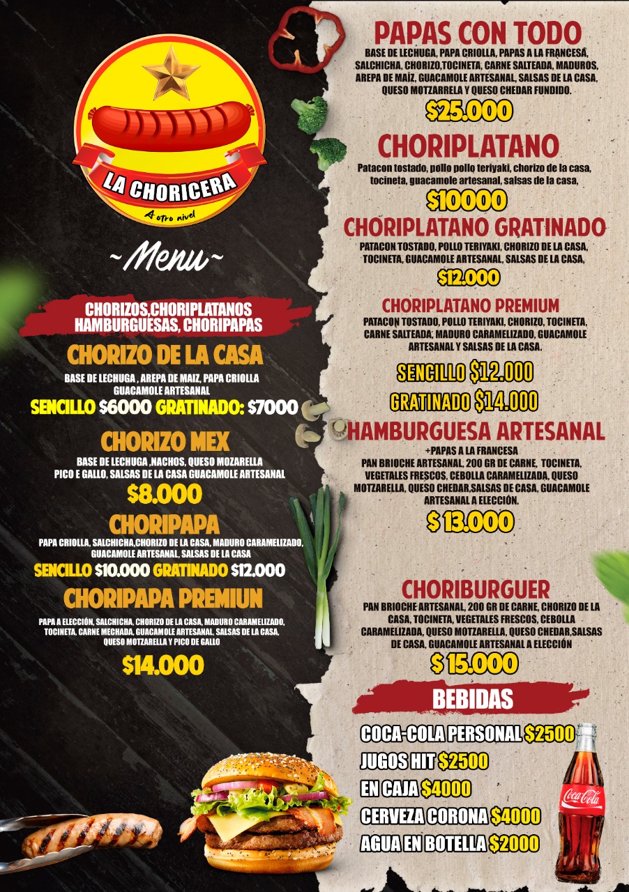 Carta de La choricera en Andalucia / valle del Cauca  — página 1
