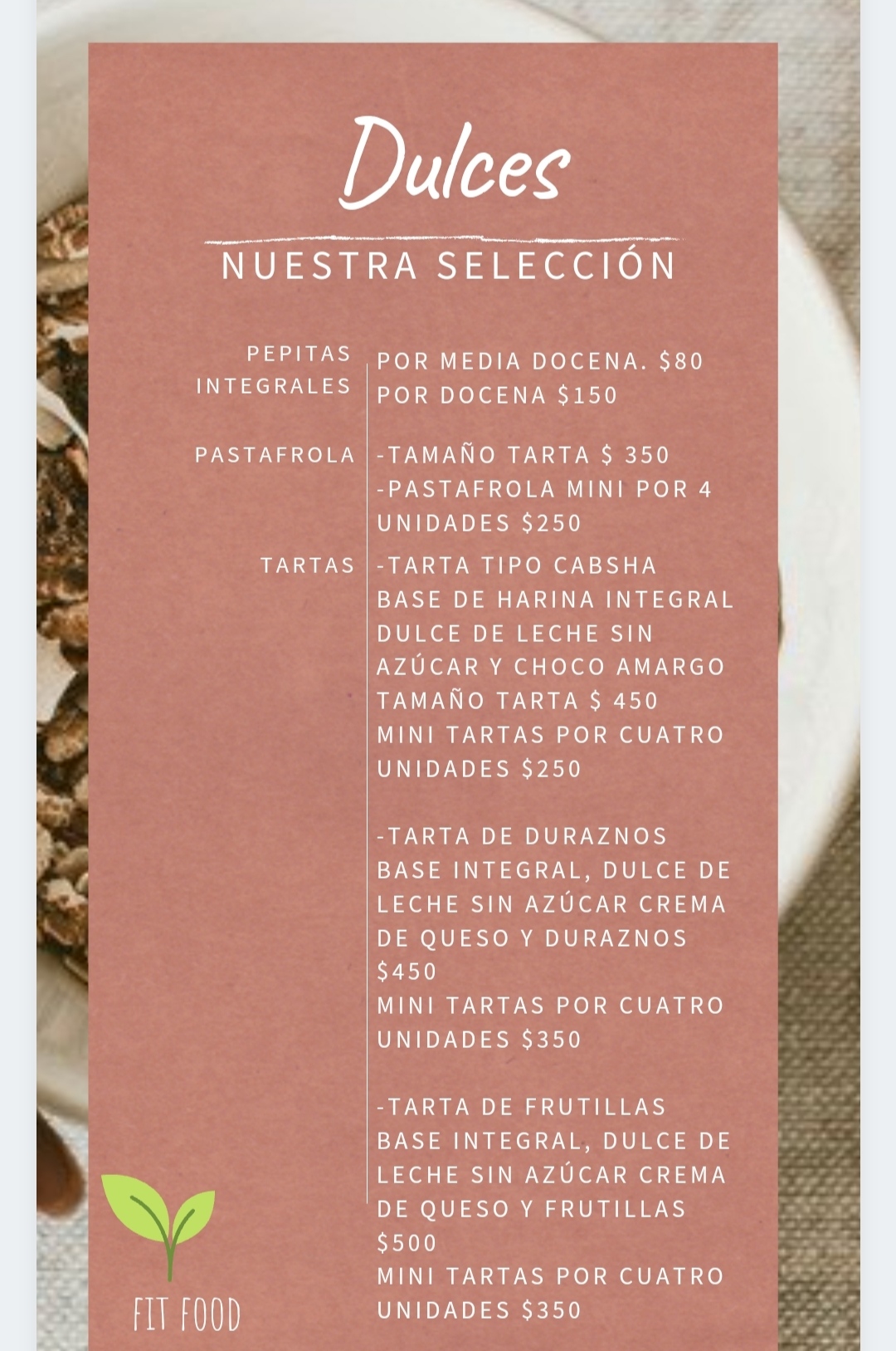 Carta de fit food en Cualquier persona que desea llevar una alimentación equilibrada — página 3