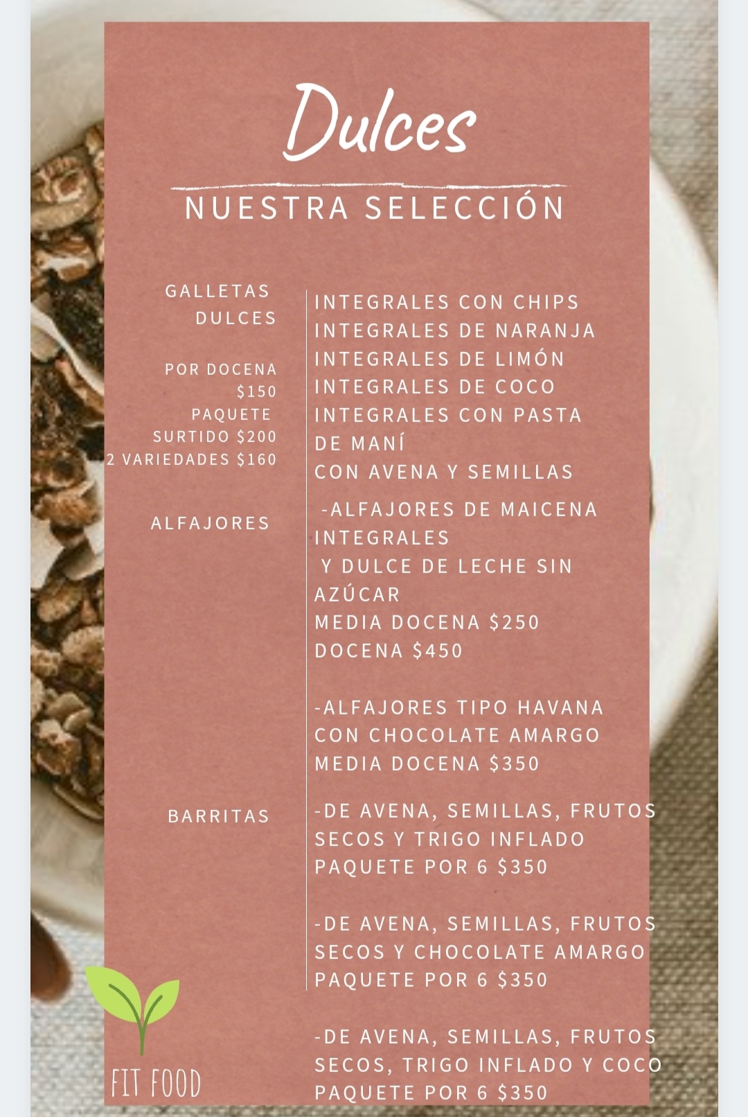 Carta de fit food en Cualquier persona que desea llevar una alimentación equilibrada — página 4
