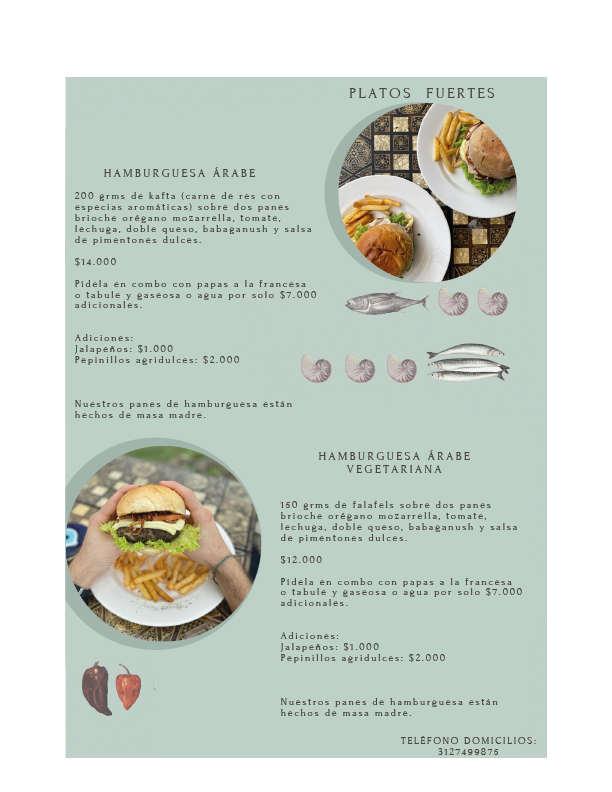 Carta de Fenicios Cocina Arabe en Armenia — página 7