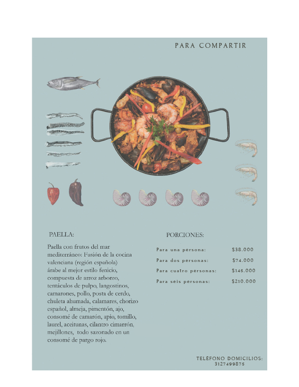 Carta de Fenicios Cocina Arabe en Armenia — página 12
