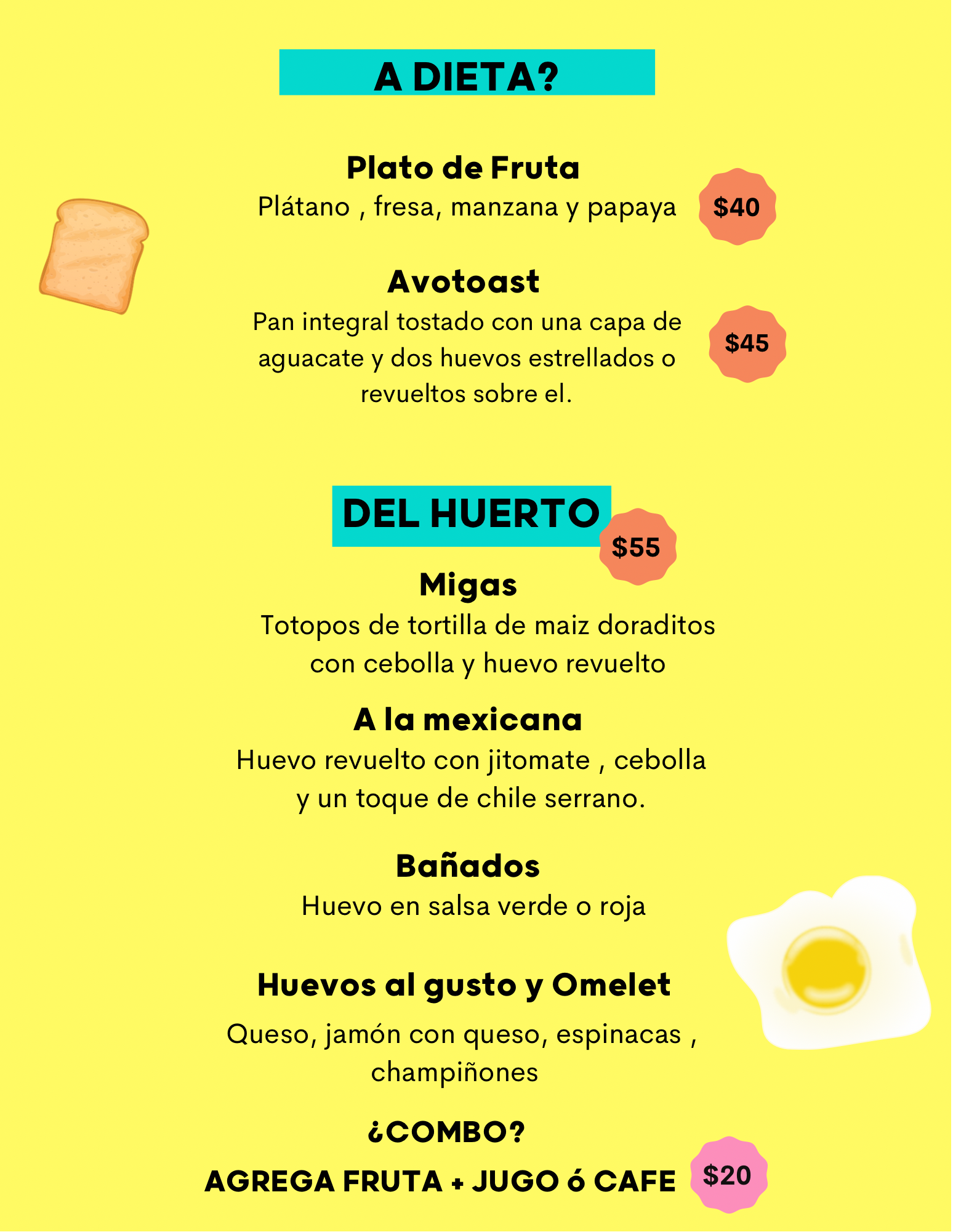Carta de Brunch en Tulancingo de Bravo — página 4