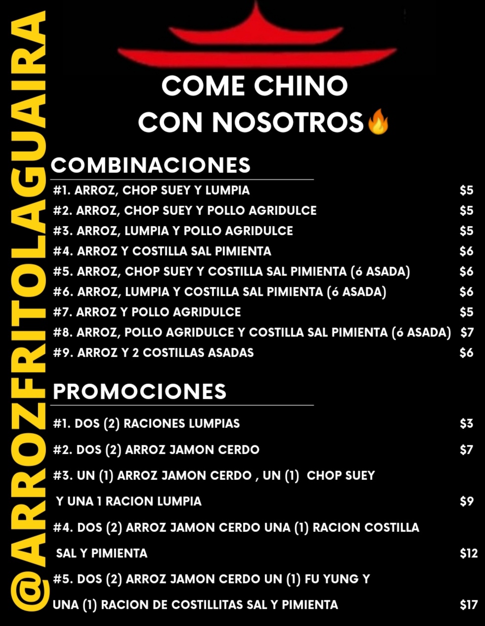 Carta de Arrozfritolaguaira en Catia La Mar, Vargas — página 2