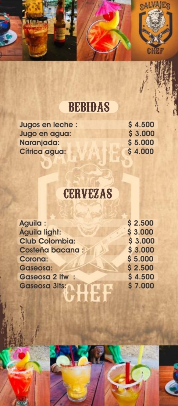 Carta de SALVAJE'S CHEF en Tauramena — página 2