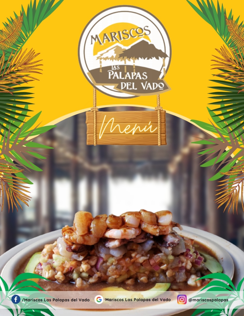Carta de Mariscos Las Palapas del Vado en La Paz , BCS  — página 2