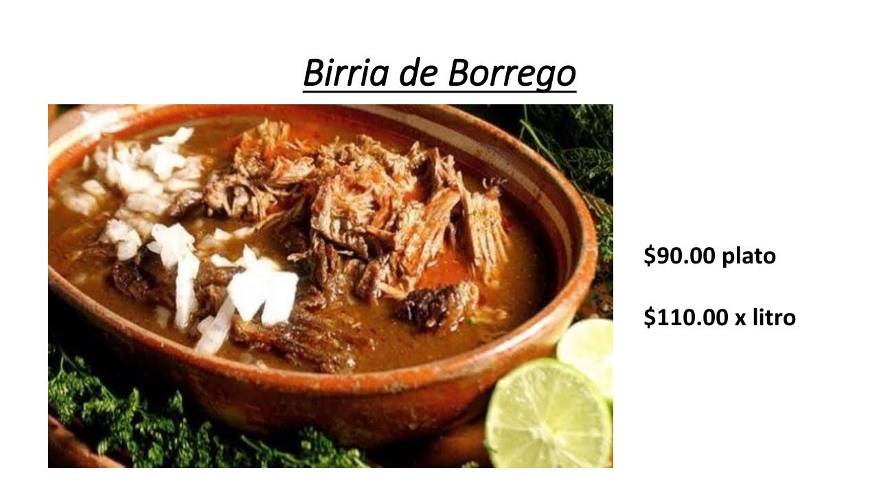 Carta de Barbacoa Los Primos en Urbi Villa del Rey, Huehuetoca — página 1