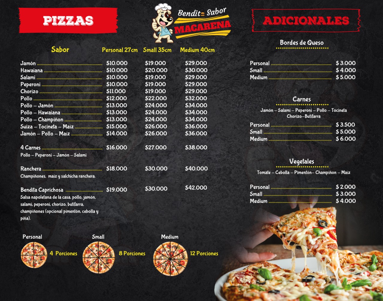 Carta de Bendito Sabor Macarena en Barranquilla , Atlantico — página 2