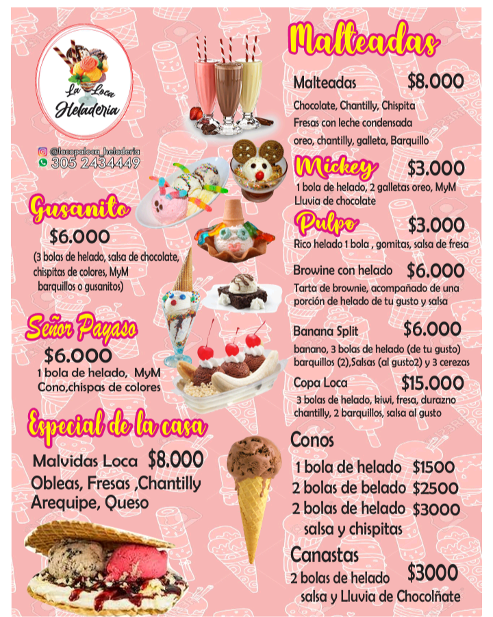 Carta de HOTpizza  en Cartagena — página 4