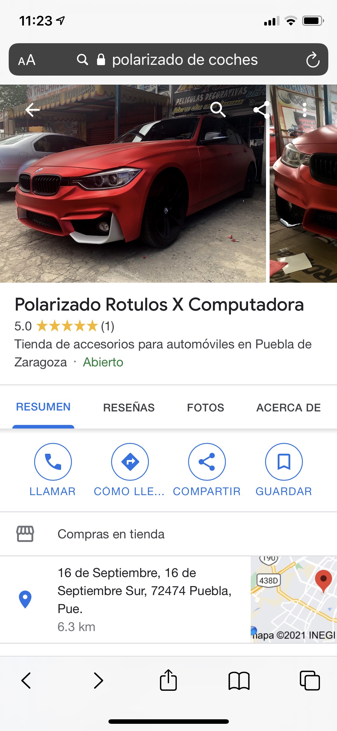 Carta de Kimchee  en San Andrés Cholula puebla  , Puebla  — página 3