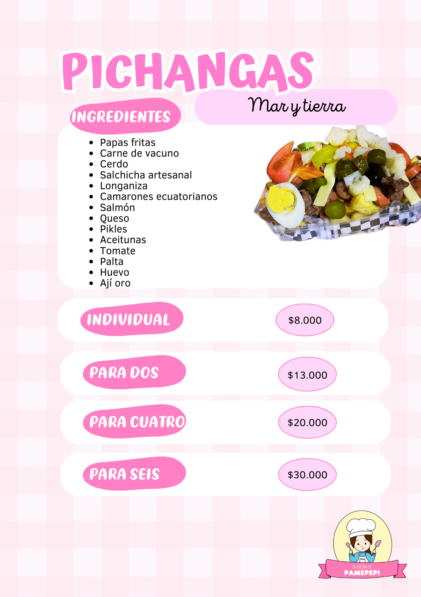 Carta de La Cocina de Pamepepi en Puerto Montt, Los Lagos — página 16
