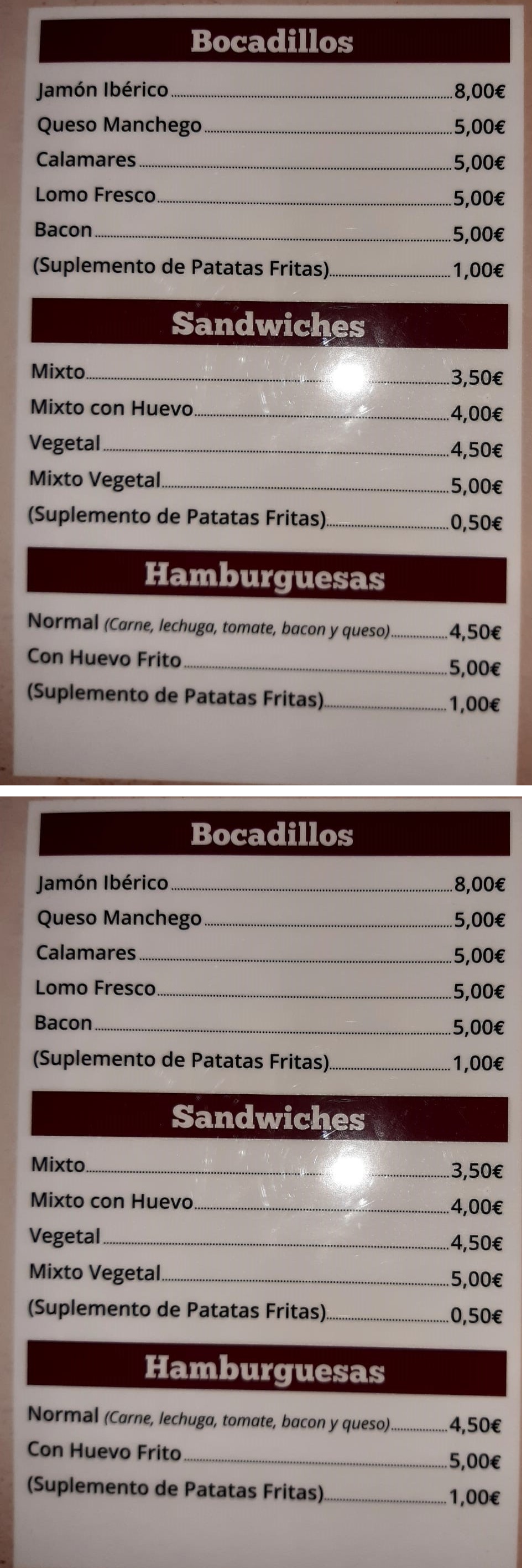 Carta de El Rincon de la Mancha — página 1