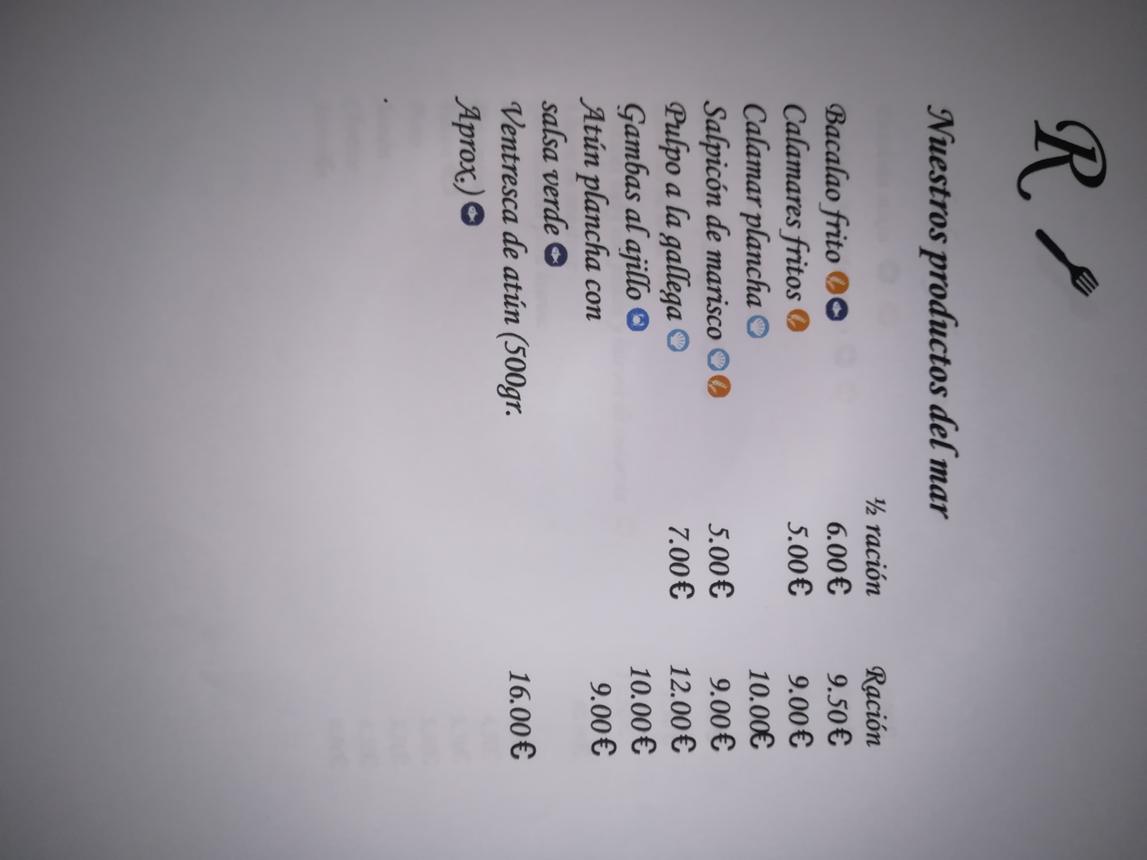 Carta de RESTAURANTE EL MONACILLO  — página 11