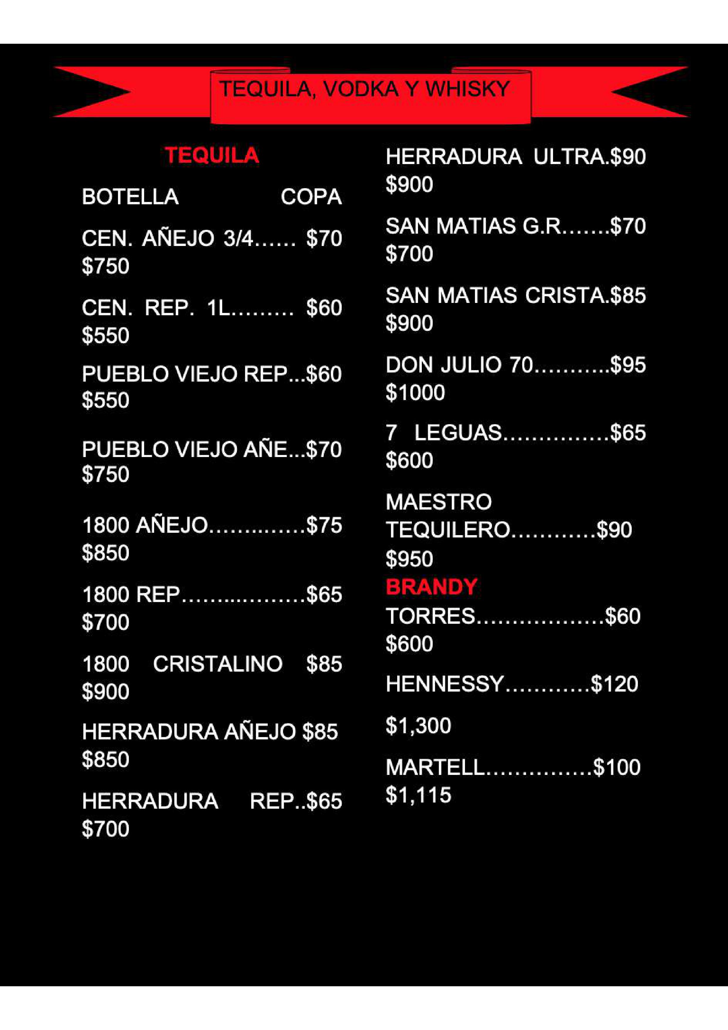 Carta de BUNKER SPORT-BAR — página 4