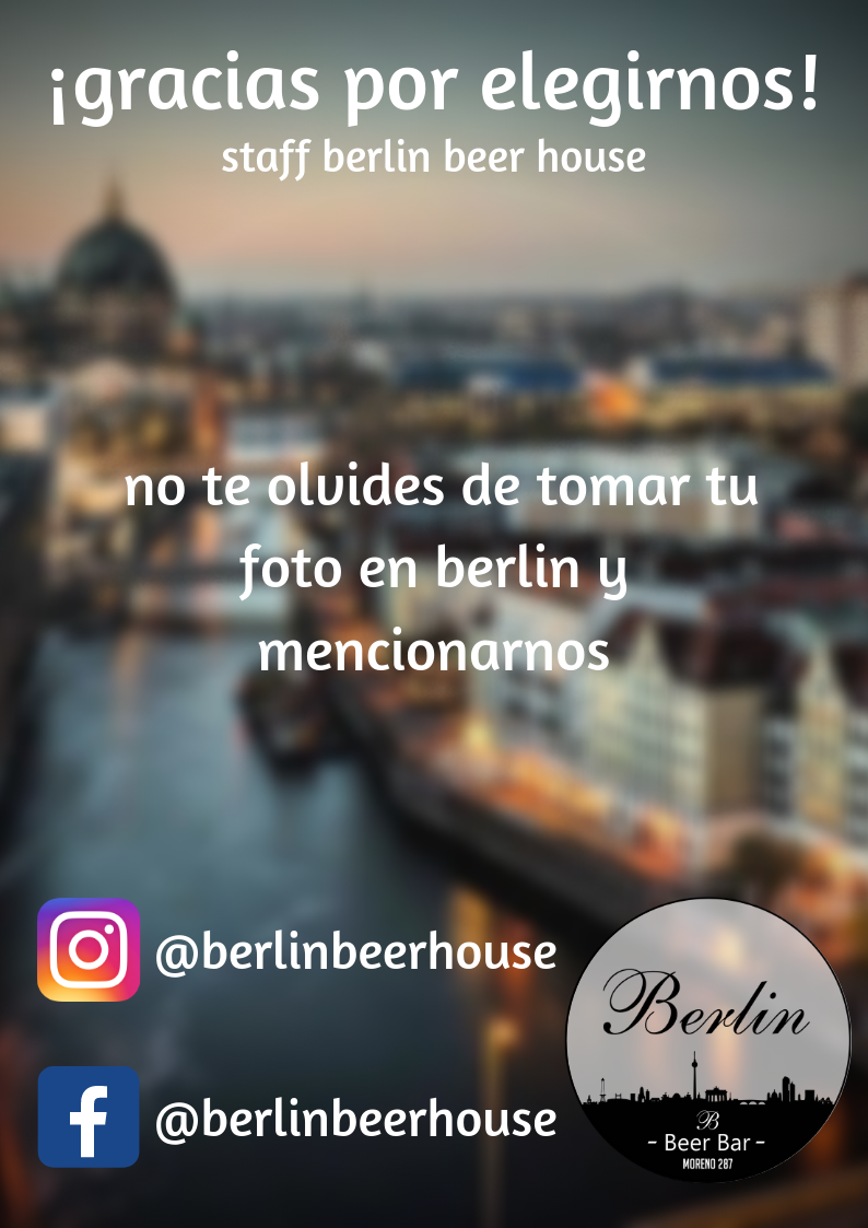 Carta de Berlín Beer Bar — página 11