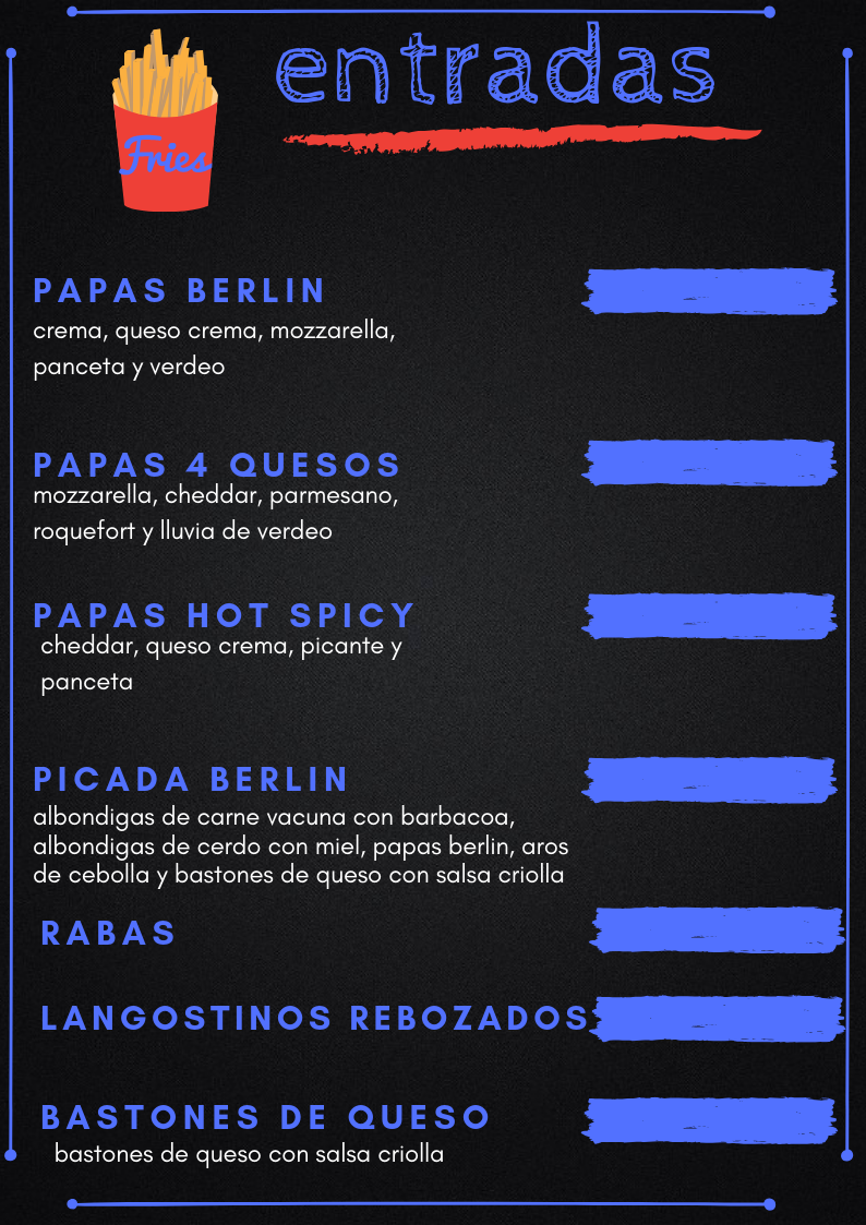 Carta de Berlín Beer Bar — página 6