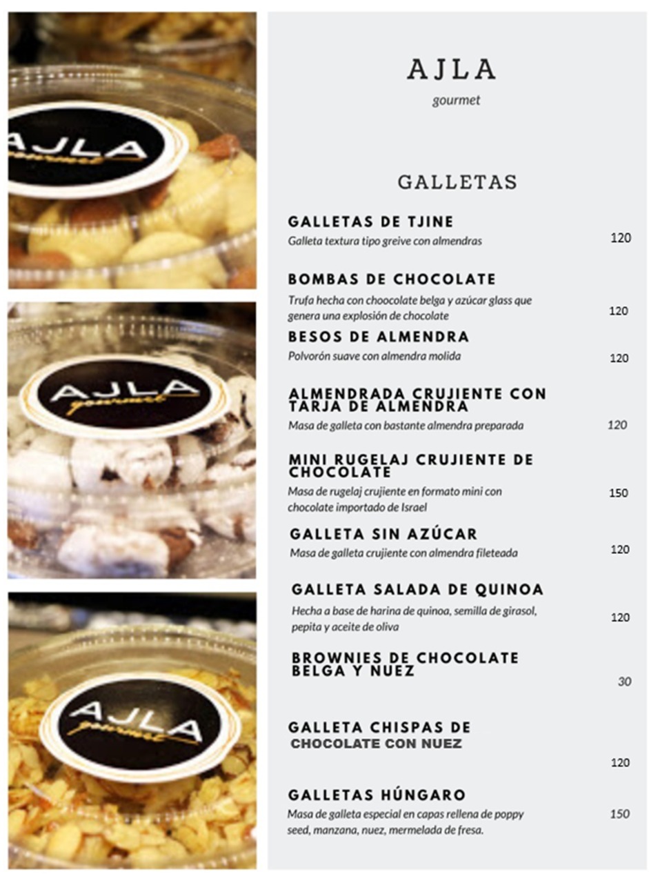 Carta de Ajla Gourmet — página 2