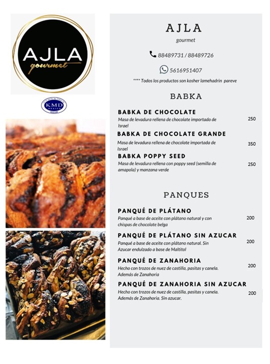 Carta de Ajla Gourmet — página 3