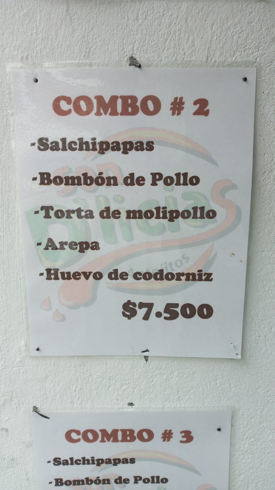 Carta de Son Deliciosas  — página 1